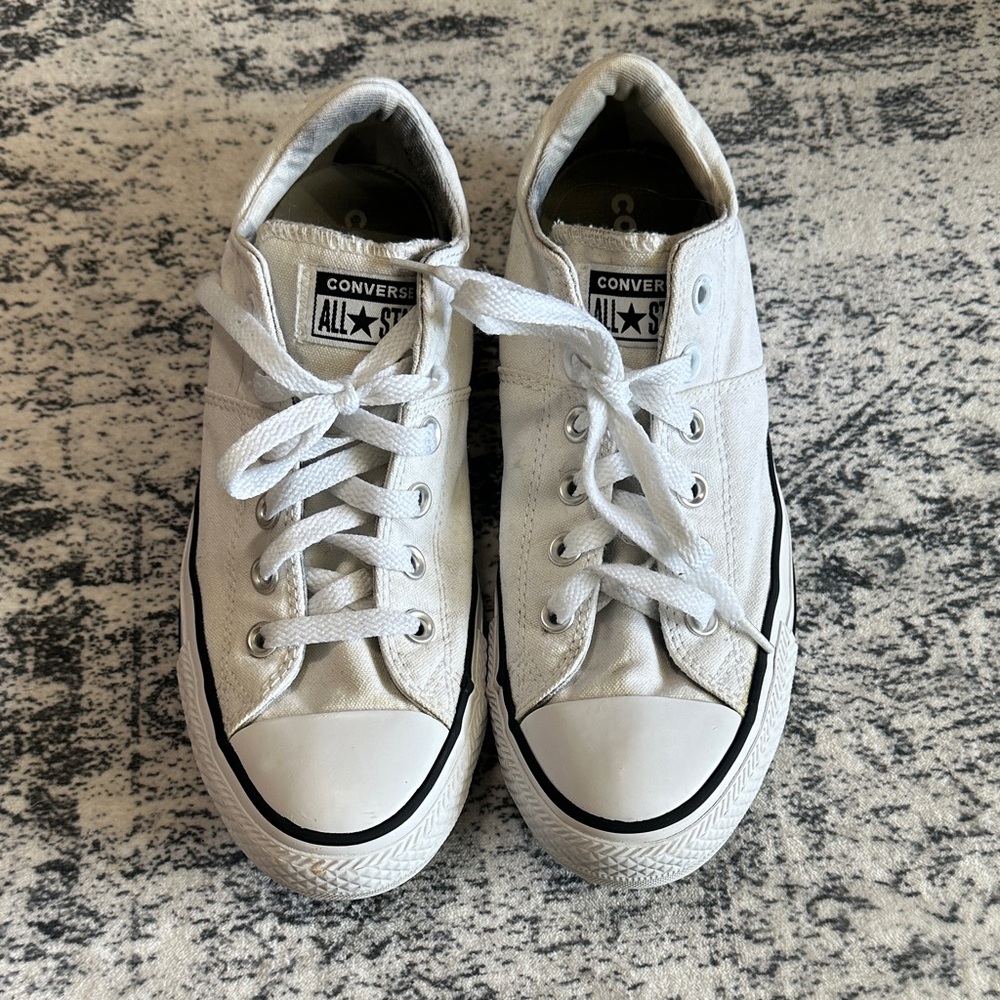 Converse White Canvas Sneakers